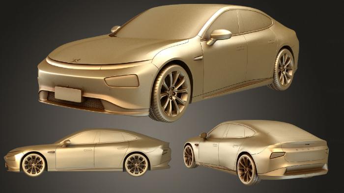 نموذج ثلاثي الأبعاد لآلة CNC السيارات والنقل Xpeng P7 2020